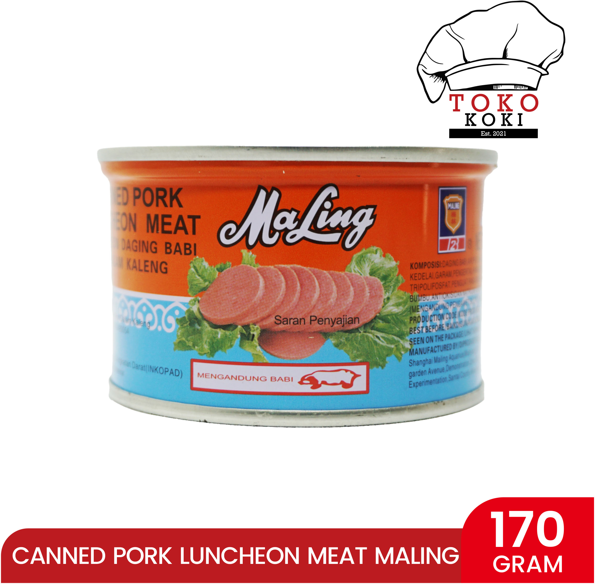 MaLing pork luncheon meat 170gr
