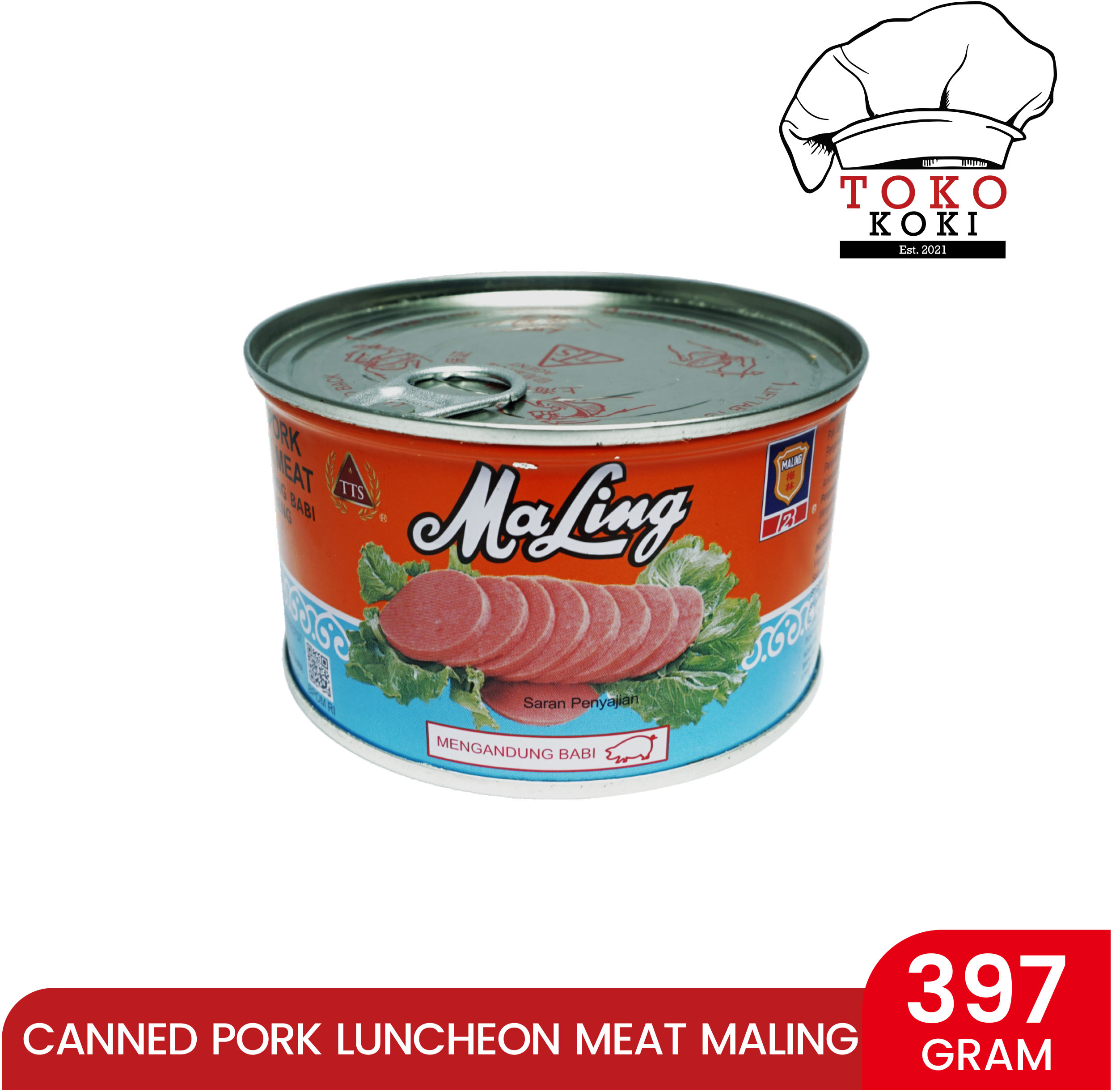 MaLing pork luncheon meat 397gr