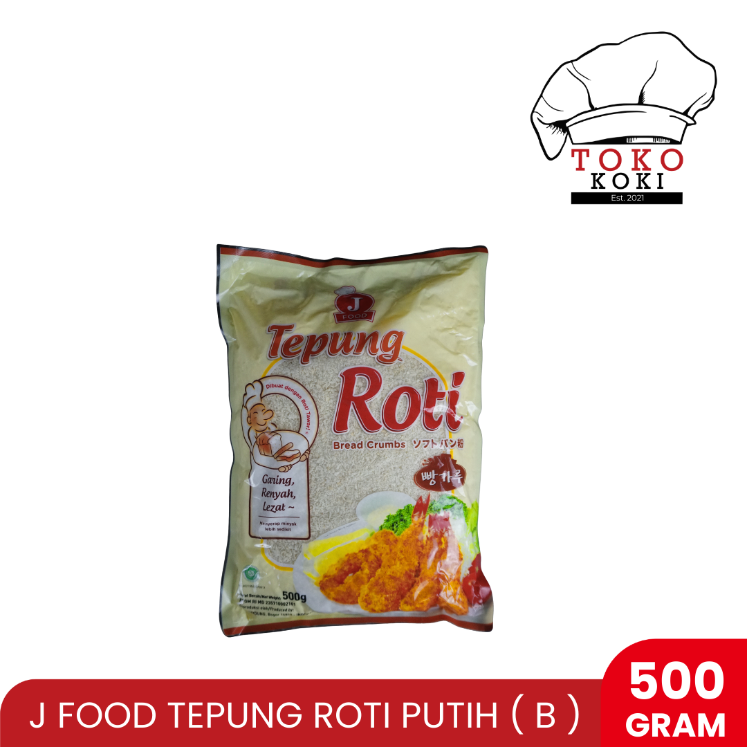 J FOOD TEPUNG ROTI PUTIH (B) 500GR