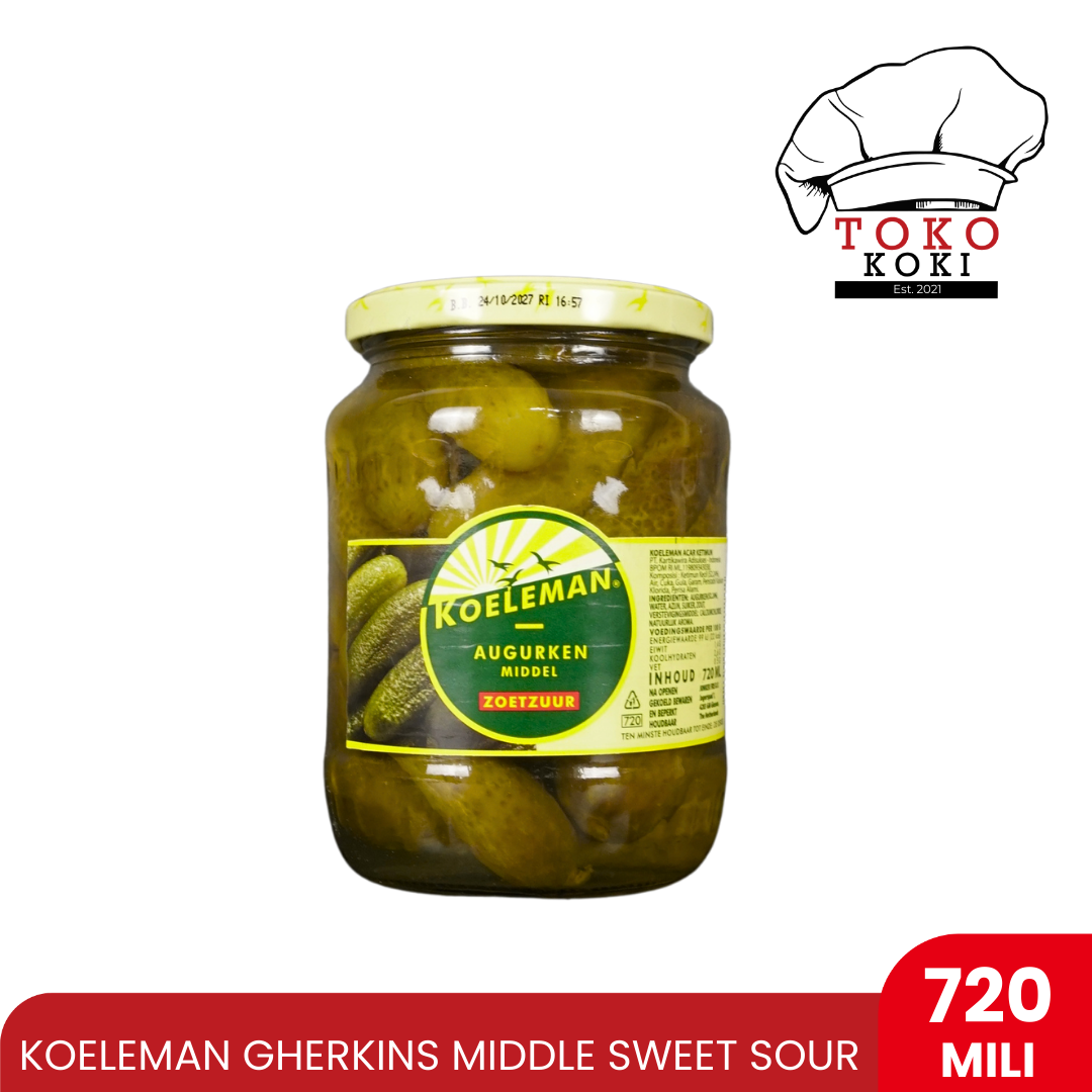 KOELEMAN GRERKINS MIDDLE SWEET SOUR 720MILI