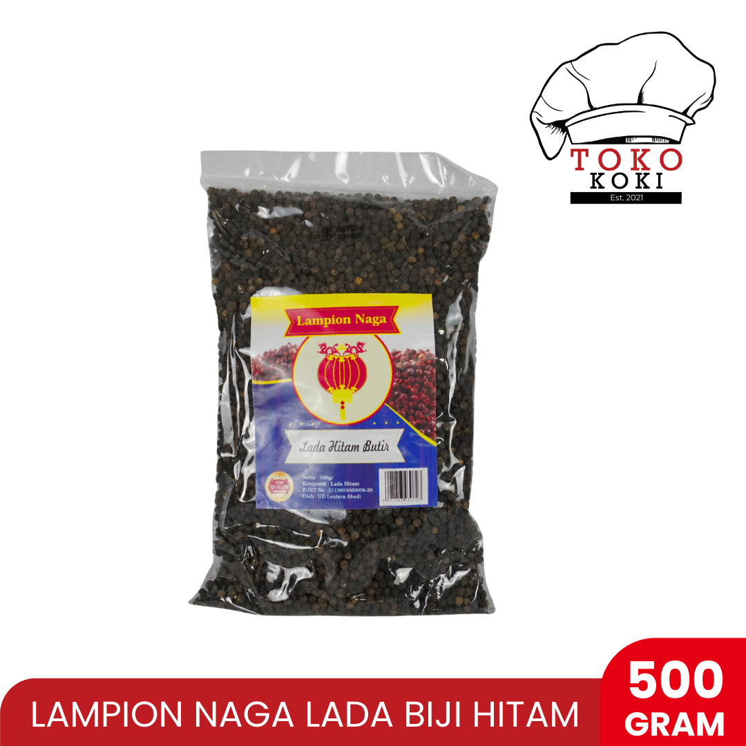 LAMPION NAGA LADA BIJI HITAM 500GR