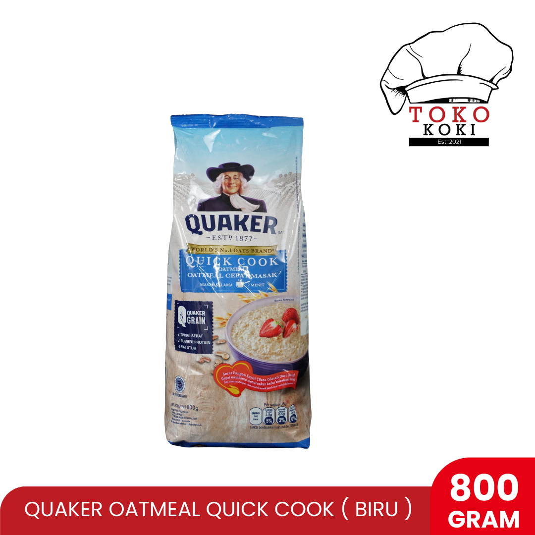 QUAKER OATMEAL QUIK COOK (BIRU) 800GR